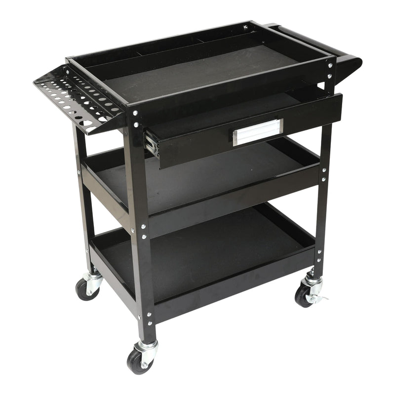 Mastercraft 3-Tier Work Cart with Swivel Casters, 250-lb E9