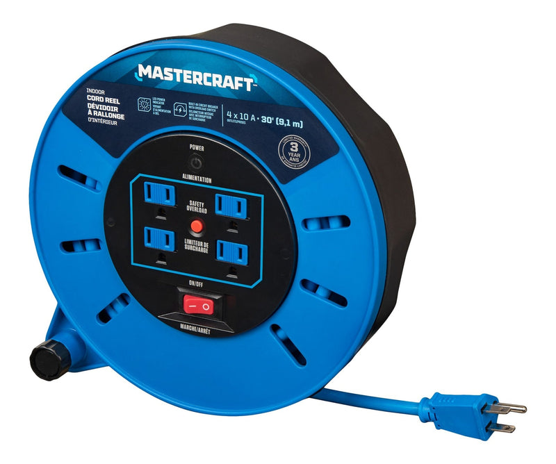 Mastercraft 30-ft 10A Retractable Extension Cord Reel H2
