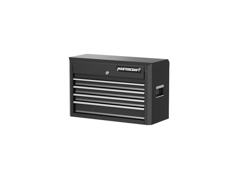 Mastercraft 4-Drawer Tool Storage Chest with Liners, Black, 24-in P2