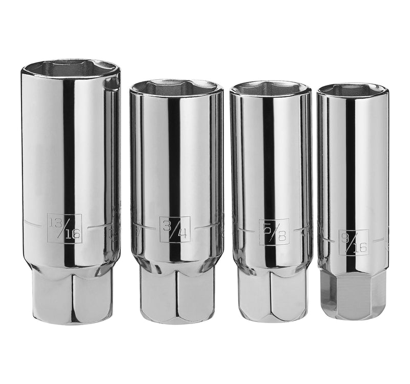 Mastercraft 4 Piece 3/8" Drive Spark Plug Socket Set SAE E2