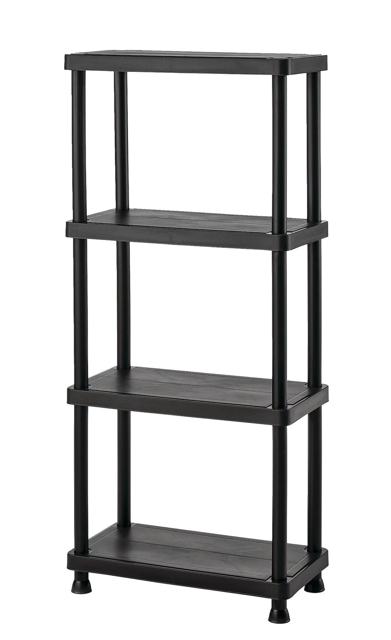 Mastercraft 4-Shelf Resin/ Plastic Storage Rack/ Shelving Unit, 23 x 12 x 52-in I5