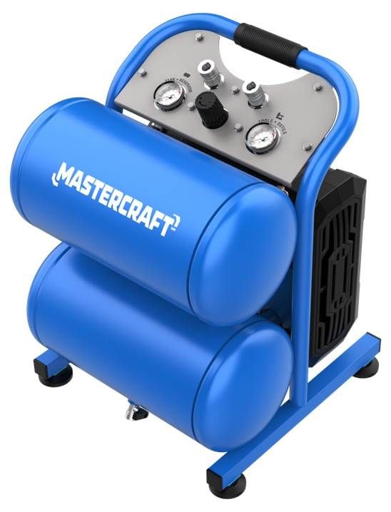 Mastercraft 5-Gallon Air Compressor with Control Panel, 175 PSI, 1.5 HP C6