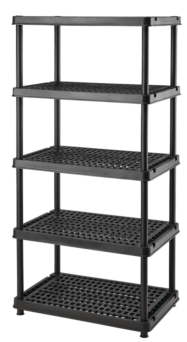 Mastercraft 5-Shelf Resin/ Plastic Storage Rack/ Shelving Unit, 36 x 24 x 72-in J6