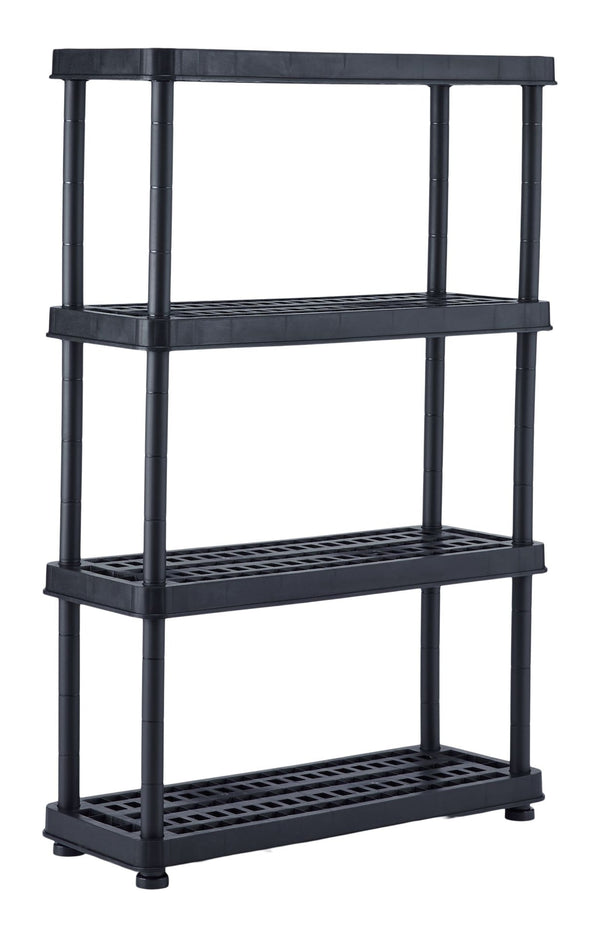 Mastercraft Adjustable 4-Shelf Resin/ Plastic Storage Rack/ Shelving Unit, 36 x 14 x 54.5-in M9