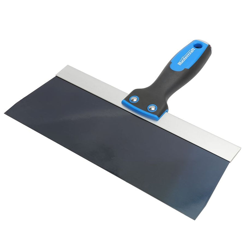 Mastercraft Drywall Knife with Solvent-Resistant Blue Steel Blade for Patching & Taping, 10-in L1