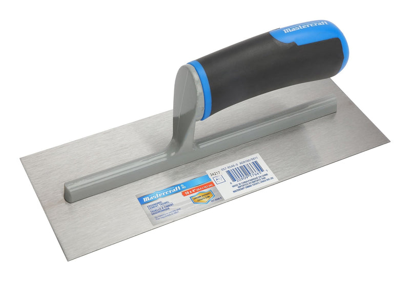 Mastercraft Ergonomic Steel Cement Trowel For Masonry & Concrete Work, 4 x 10-in M9