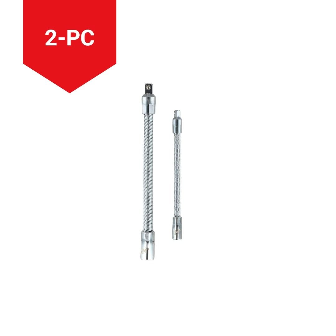 Mastercraft Flexible Extension Bar Set, 2-Pc, 1/4" & 3/8" Drive