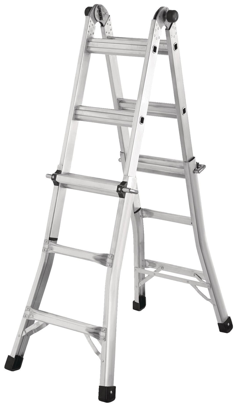 Mastercraft Grade 1A Aluminum Multi-Task Ladder, 13-ft, 300-lb H2