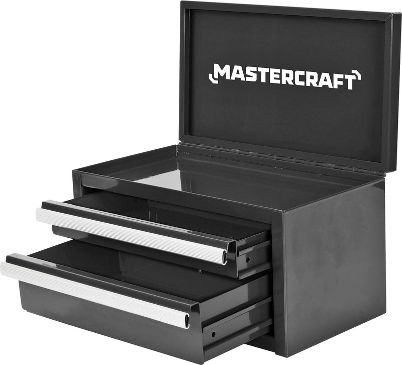 Mastercraft Mini Toolbox with 2 Drawers, Black G4