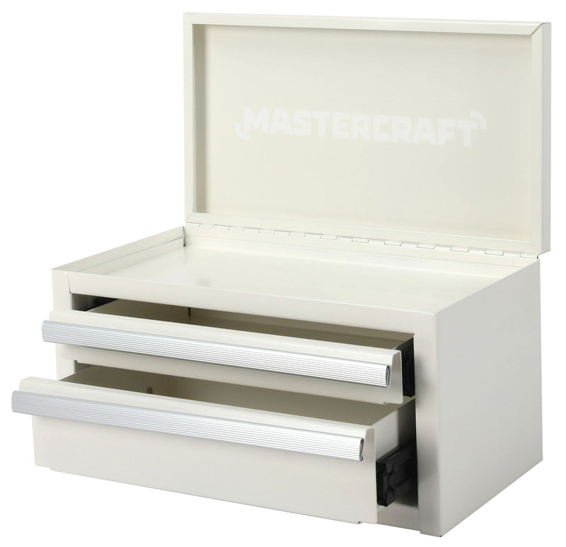 Mastercraft Mini Toolbox with 2 Drawers, New White R0