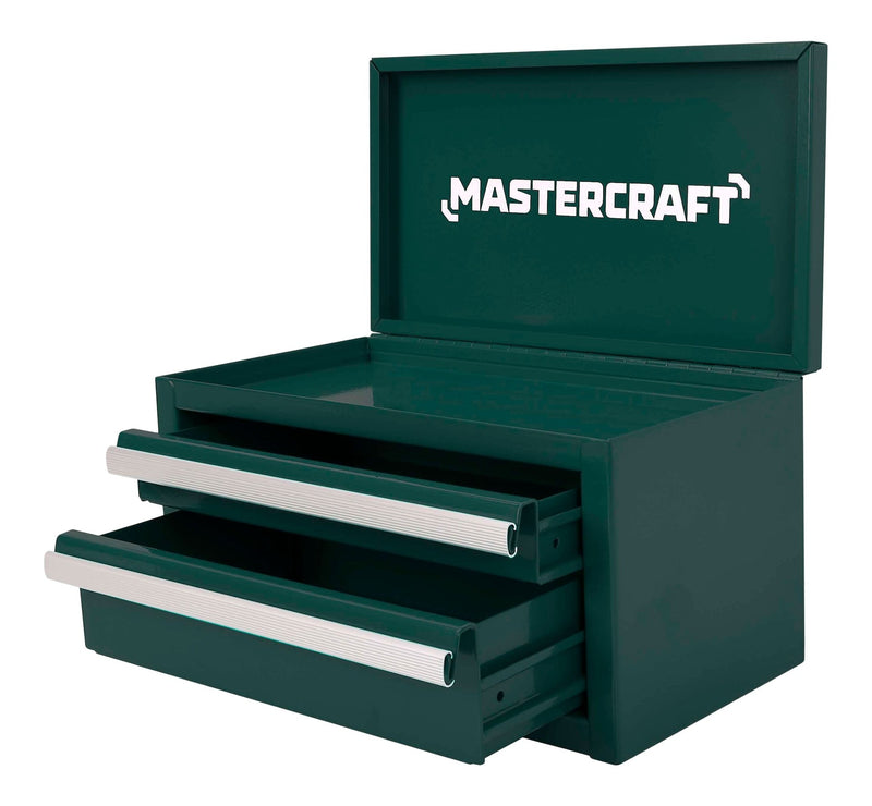 Mastercraft Miniature 2-Drawer Green Steel Toolbox A2