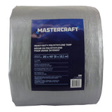 Mastercraft Premium Heavy Duty Tarp, Poly, Waterproof, 20-ft x 40-ft