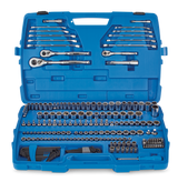 Mastercraft Socket Set, 233-pc, SAE / Metric, Nickel-Chrome Plating