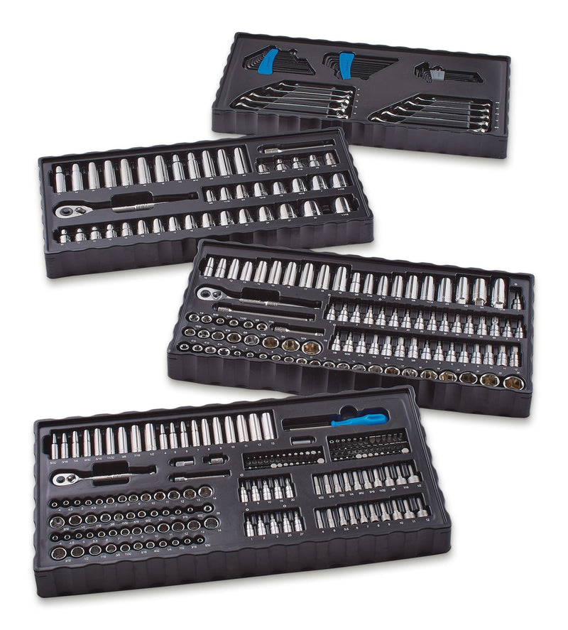 Mastercraft Socket Set, 350-pc, SAE / Metric, CRV, Nickel-Chrome Plating K2