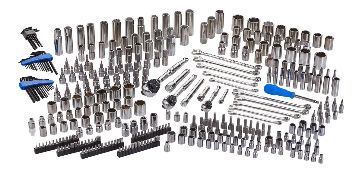 Mastercraft Socket Set, 350-pc, SAE / Metric, CRV, Nickel-Chrome Plating