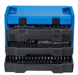 Mastercraft Socket Set, SAE/Metric, CRV, Black Steel Finish, 260-pc
