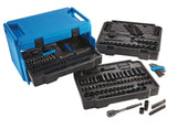 Mastercraft Socket Set, SAE/Metric, CRV, Black Steel Finish, 260-pc