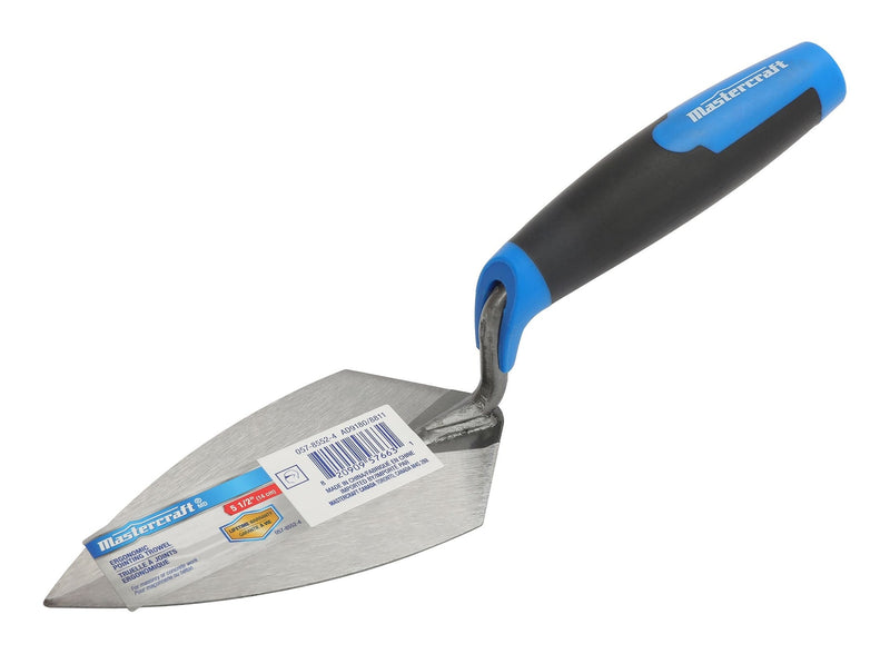 Mastercraft Steel Masonry, Concrete & Brick Pointing Trowel with Comfort Grip, 5.5-in F7