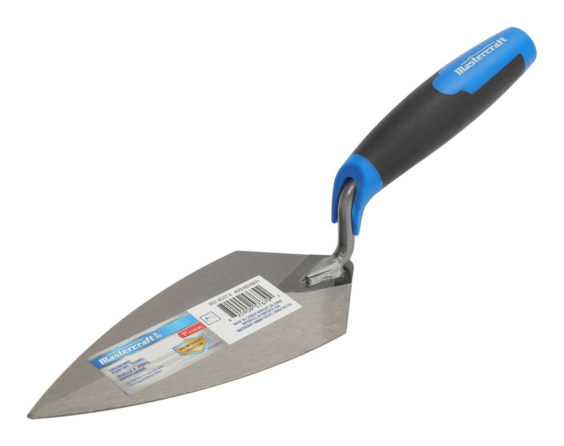 Mastercraft Steel Masonry, Concrete & Brick Pointing Trowel, with Comfort Grip, 7-in G5