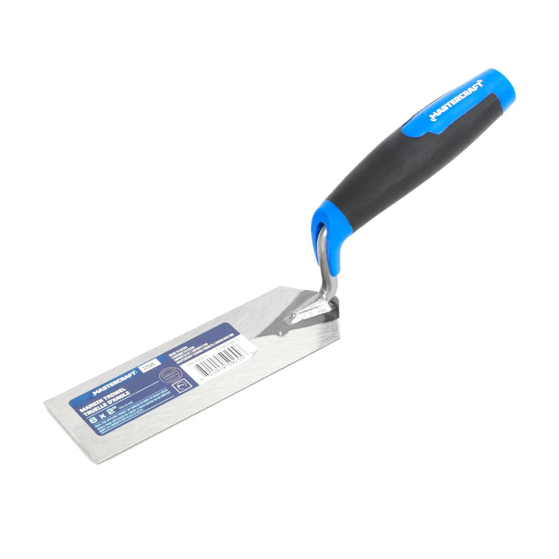 Mastercraft Tempered Steel Flat & Margin Trowel For Masonry & Concrete Work, 2 x 6-in E2