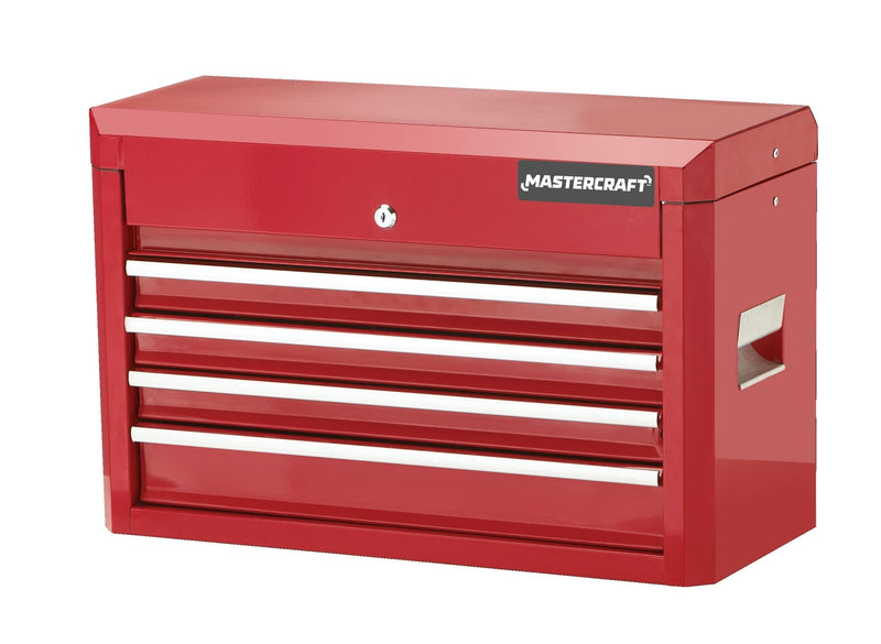 Mastercraft Tool Chest with 4 Drawers, Deep Red, 24-in J8