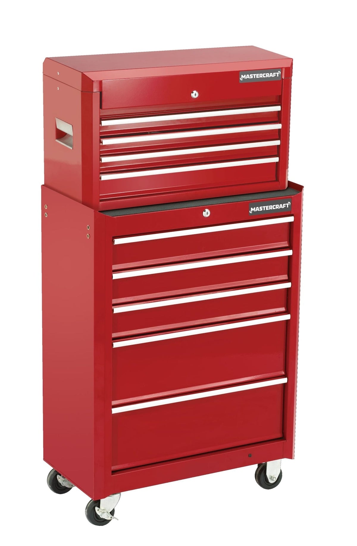 Mastercraft Tool Chest with 4 Drawers, Deep Red, 24-in