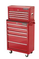Mastercraft Tool Chest with 4 Drawers, Deep Red, 24-in