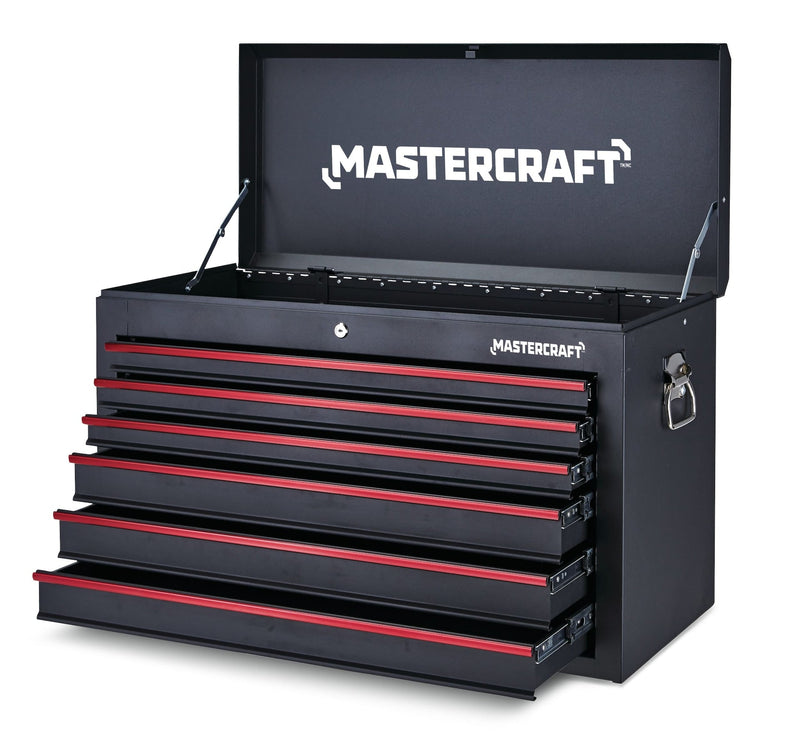 Mastercraft Tool Chest with 6 Drawers, Black, 36-in Z6