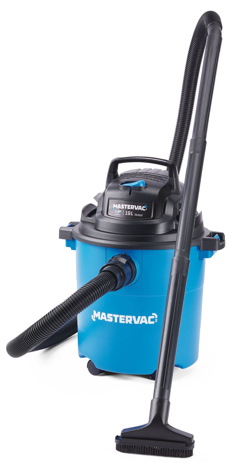 Mastervac VOC507P 4.0 Peak HP Wet/Dry Shop Vacuum with Hose & Accessories, 18.9-L F1