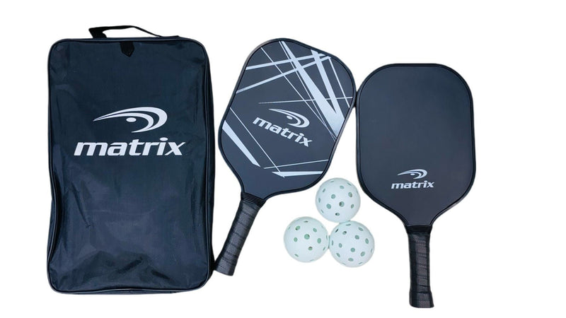 Matrix Recreational Official Size Pickleball Paddle/Racket & Ball Set, 5-pc Z7