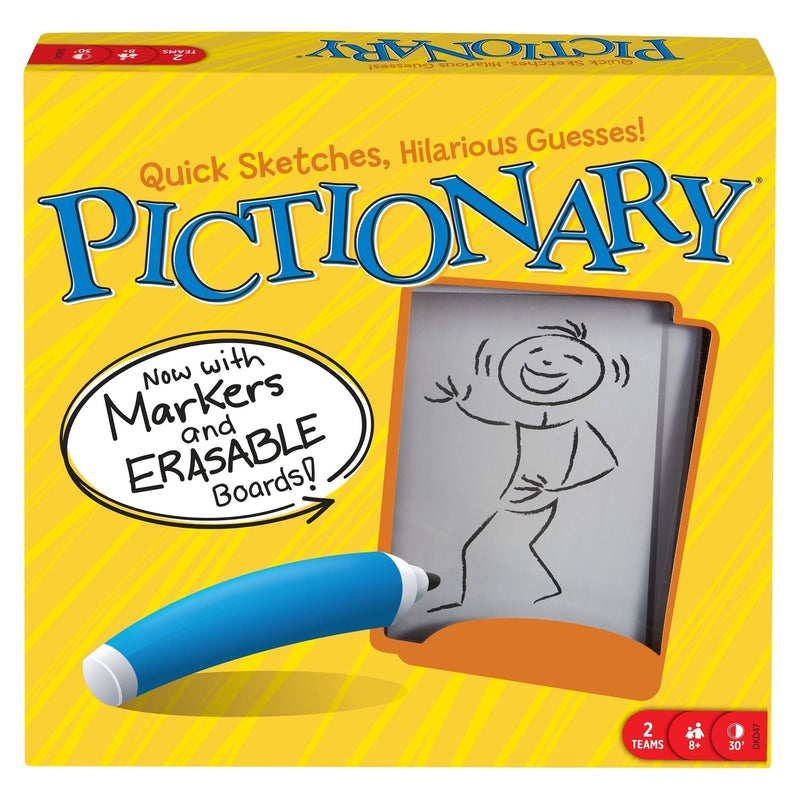 Mattel Pictionary Board Game Party Box for Family, Adults & Kids, Indoor Game, Ages 8+ O4