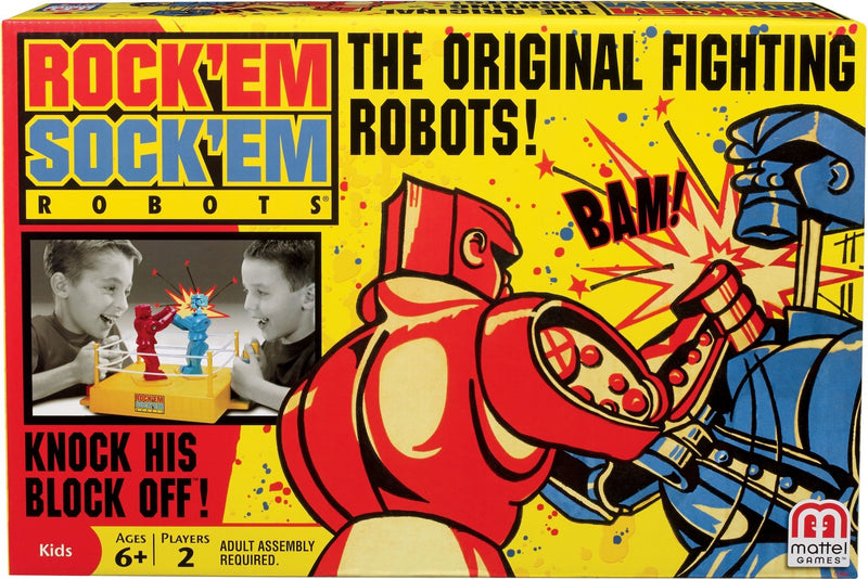 Mattel Rock 'Em Sock 'Em Robots Classic Boxing Match Game for Kids, Ages 6+ O5