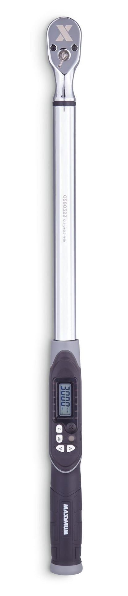 MAXIMUM 1/2-in Drive Digital Torque Wrench, 12.5-250 ft-lbs W9