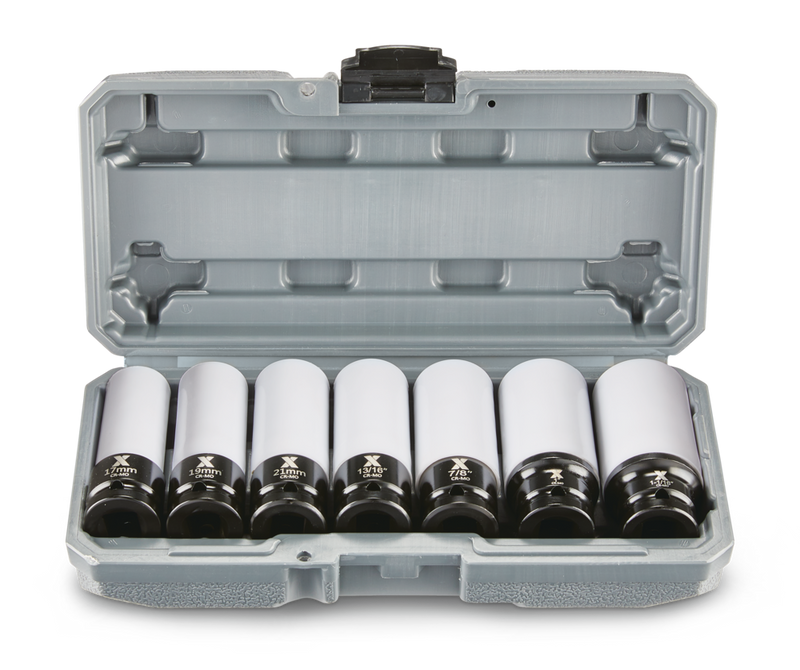 MAXIMUM 1/2-in Drive Wheel Protector Deep Impact Socket Set, 7-pc D1