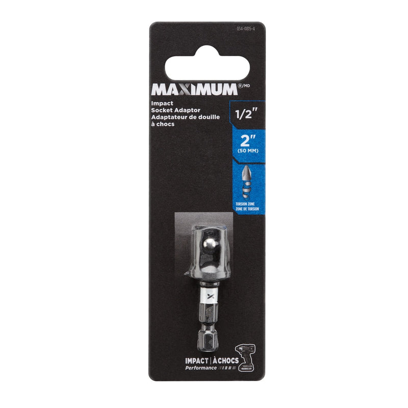 MAXIMUM 2-in Socket Adaptor, 1/2-in V4
