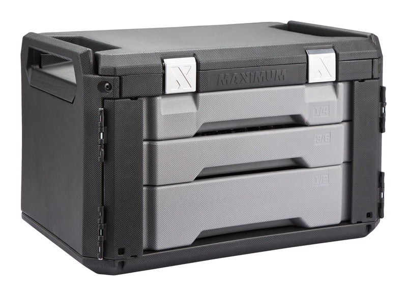 MAXIMUM 263 Piece Socket Set, 3 Drawer Case E4