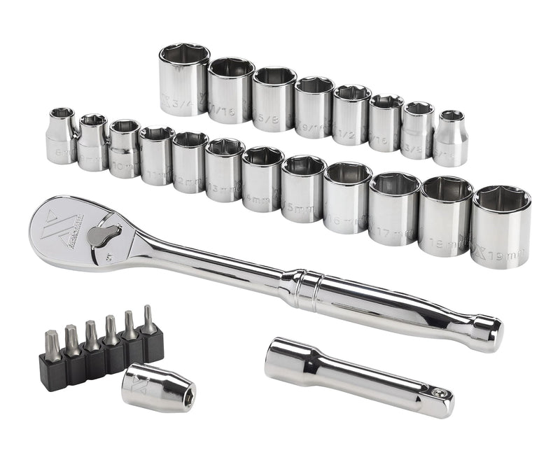 MAXIMUM 29 Piece 3/8" Drive Metric Socket Set M9
