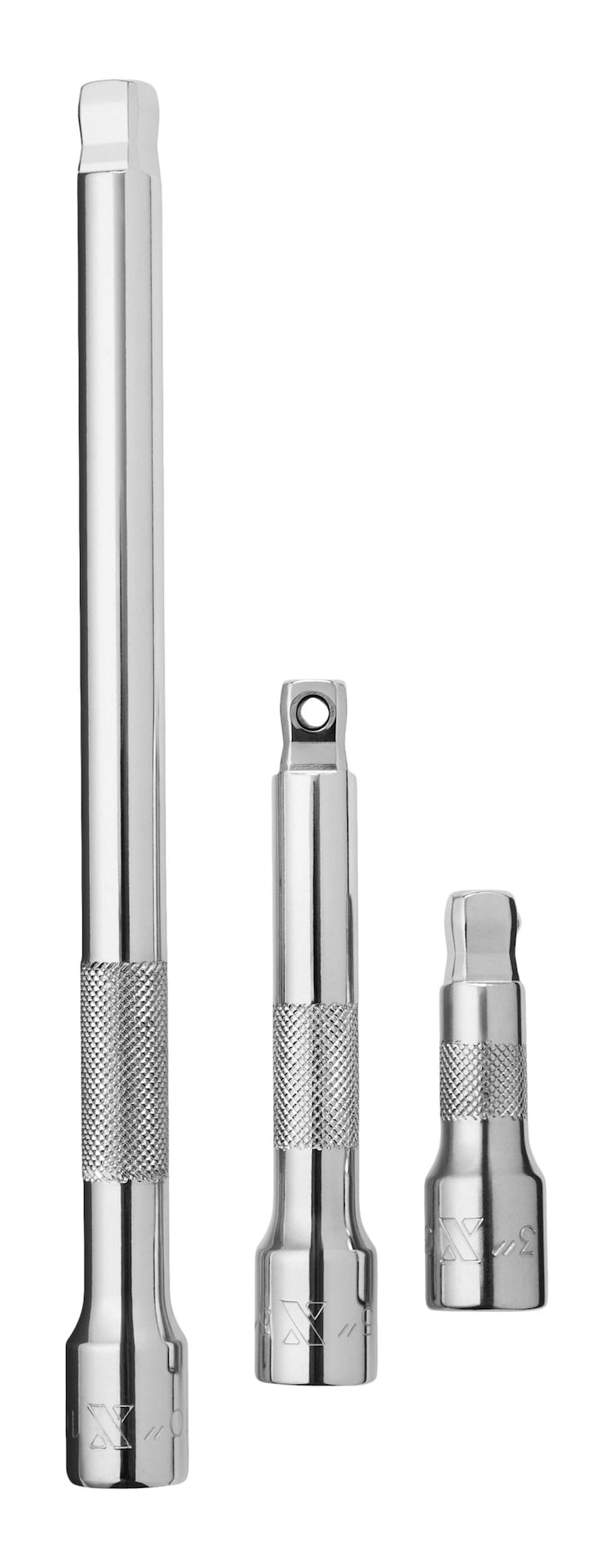MAXIMUM 3 Piece 1/2" Drive Wobble Extension Bar Set F7