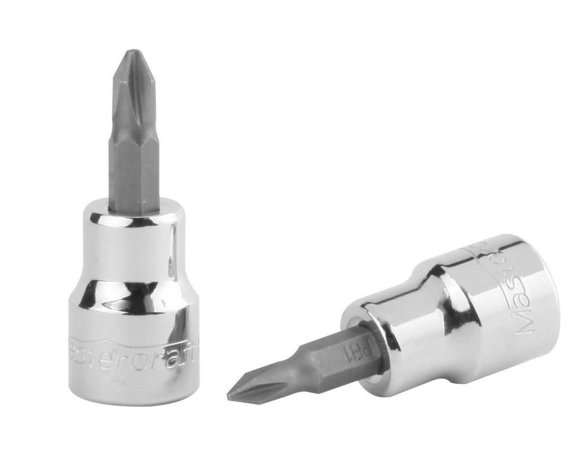 MAXIMUM 3/8-in Drive Philips Bit Socket, Assorted Sizes