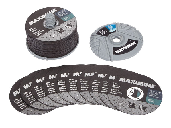MAXIMUM 4-1/2-in x 3/64-in Aluminum Oxide Thin Cut off Wheel for Metal, 50-pk C9