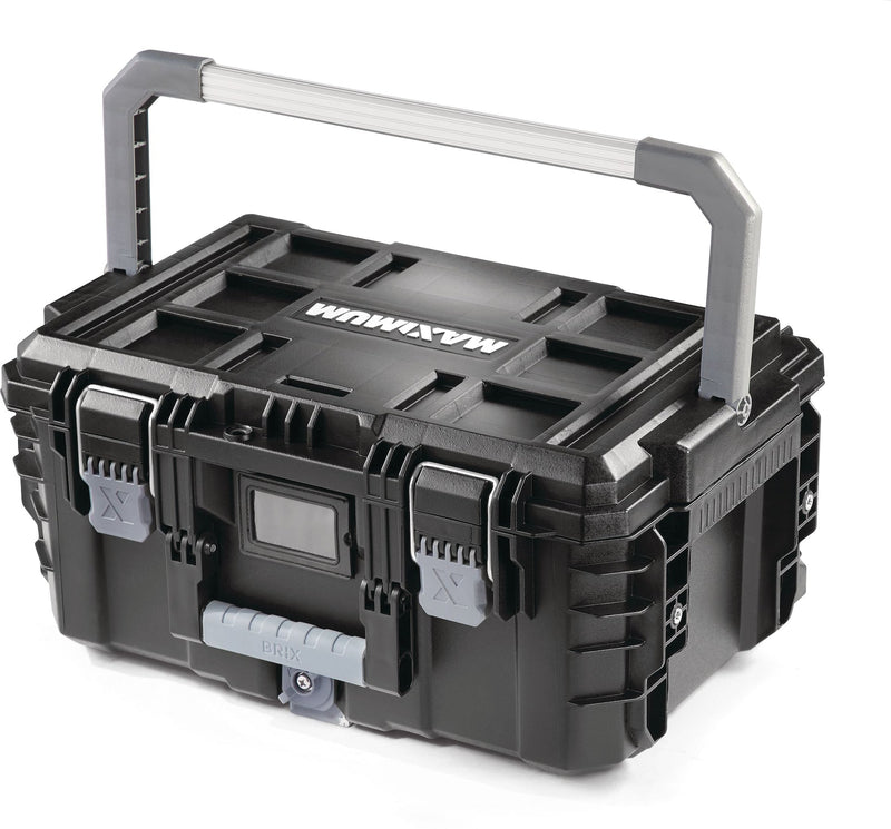 MAXIMUM Brix Modular Portable Medium Toolbox/Tool Storage, IP65, 23x16x11-in Z0