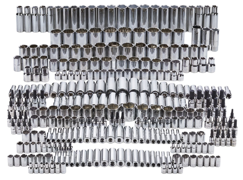 MAXIMUM Master Socket Set, 300-pc, CRV, Nickel-Chrome Plating H6