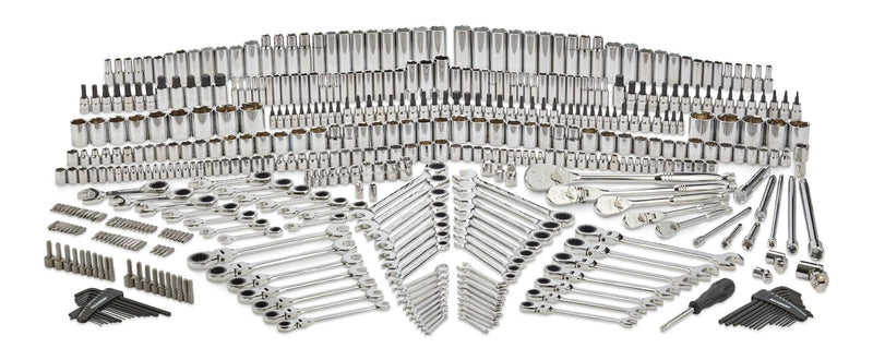MAXIMUM Master Socket & Wrench Set, 500-pc, CRV, Nickel-Chrome Plating M9