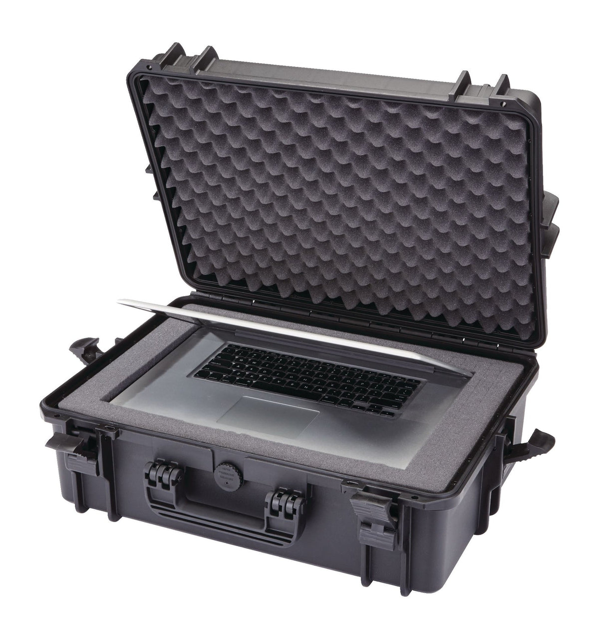 MAXIMUM Portable IP67 Waterproof Case/Tool Box with Foam Layers, Black, Large, 22-in