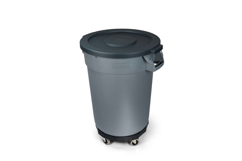 MAXIMUM Universal Commercial Heavy-Duty Resin Garbage Can Dolly, Black C0