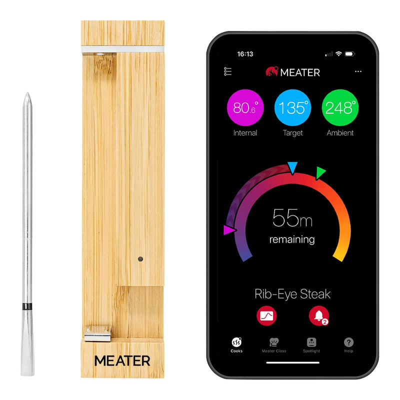 MEATER 2 Plus Wireless BBQ Food & Meat Thermometer with Bluetooth, Silver N5