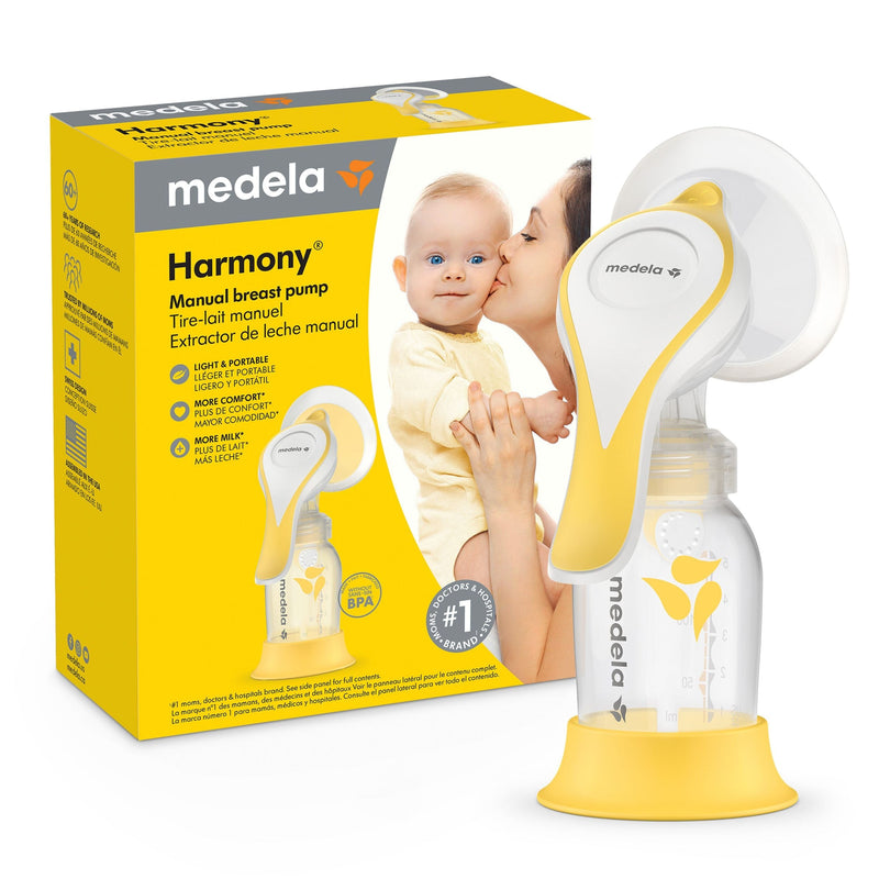 medela Harmony Flex Manual Breast Pump, Clear L4
