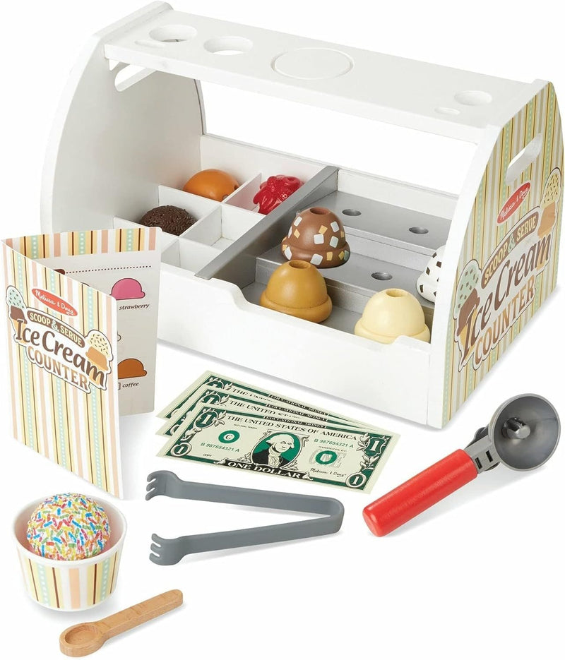 Melissa & Doug Scoop and Serve Ice Cream Playset, Ages 3+ Y2