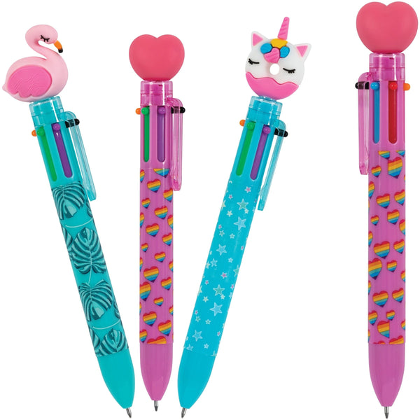 Merangue Pen With Fun Toppers, Assorted Colours O4