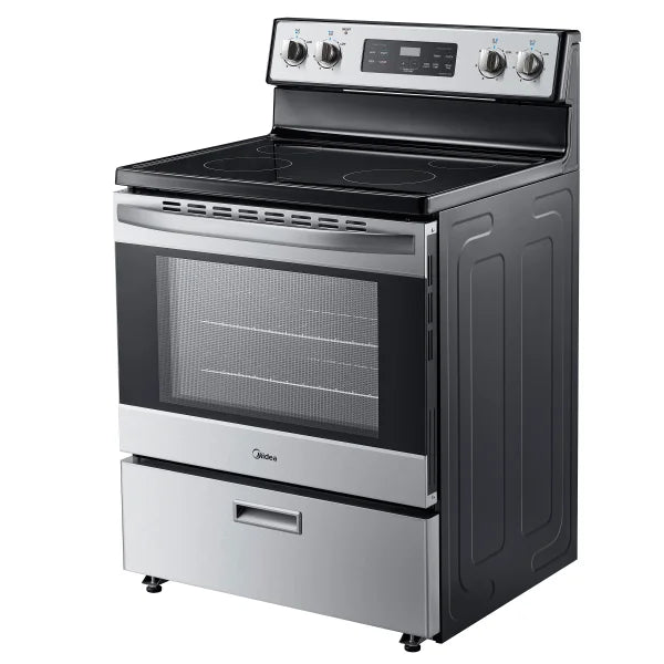 Midea 30 in. 5.1 cu.ft. Freestanding 4-Element Range with Storage Drawer F1